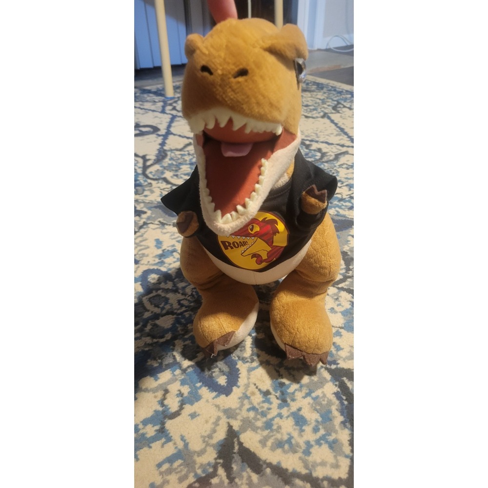 Build A Bear Dinosaur T REX Velociraptor Raptor Plush 19" With Roar Shirt